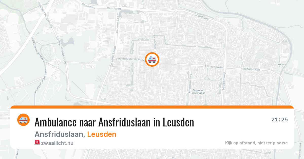 Ambulance naar Ansfriduslaan in Leusden — 4 jun 2026