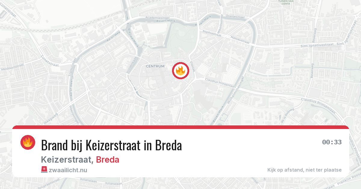 Brand bij Keizerstraat in Breda — 29 mei 2026