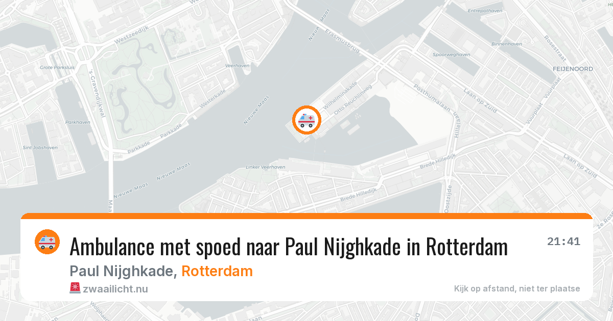 Ambulance met spoed naar Paul Nijghkade in Rotterdam — 18 jul 2026