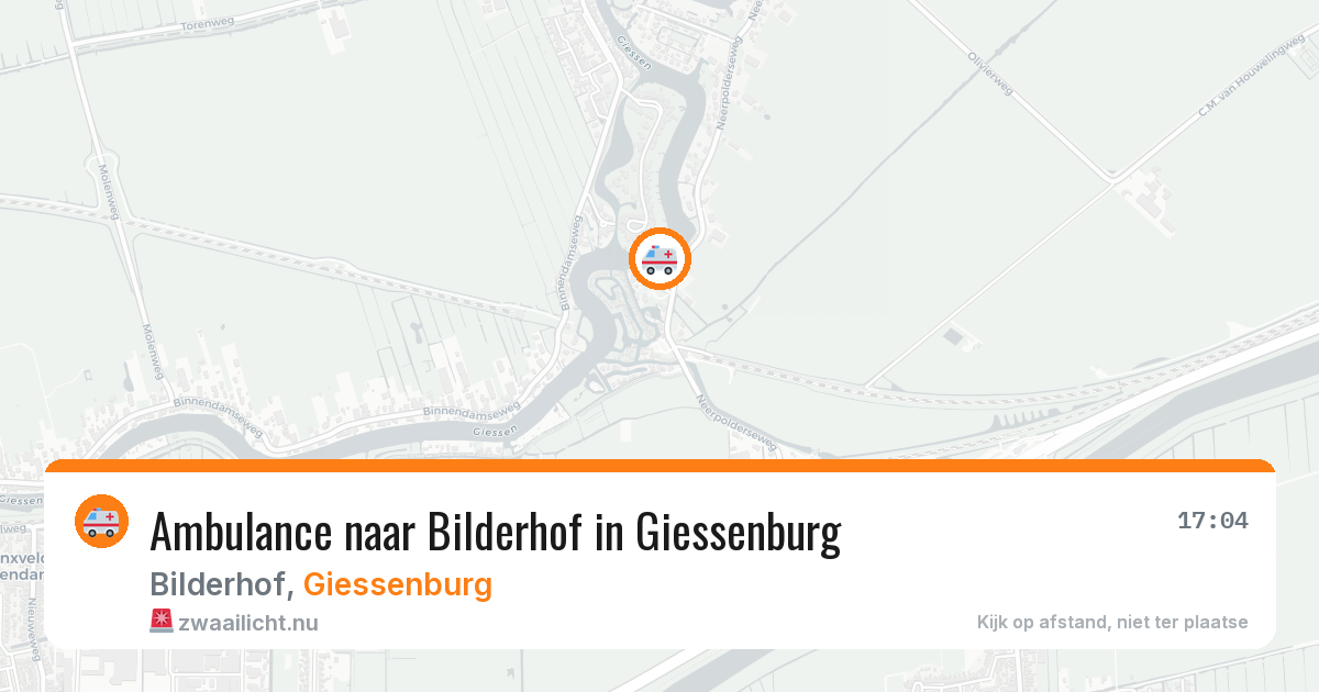 Ambulance naar Bilderhof in Giessenburg — 15 jul 2026