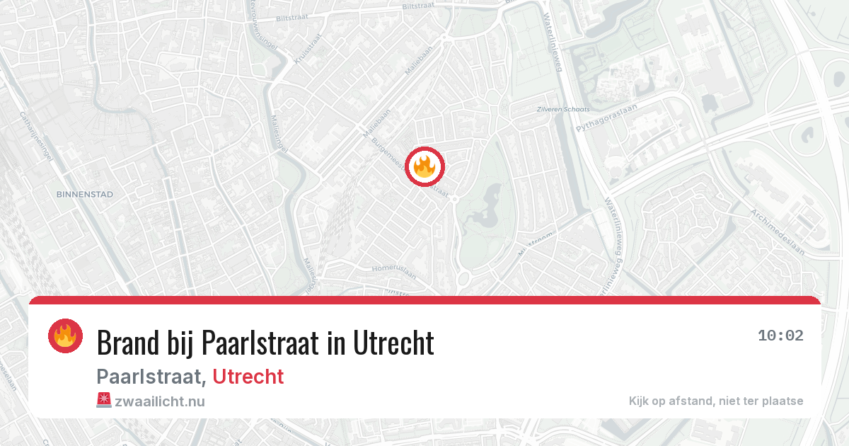 Brand bij Paarlstraat in Utrecht — 16 mei 2026