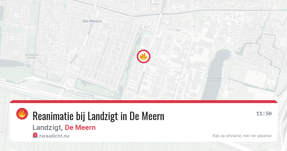 Reanimatie bij Landzigt in De Meern — 9 jul 2026