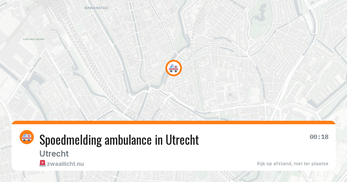 Spoedmelding ambulance in Utrecht — 11 jul 2026