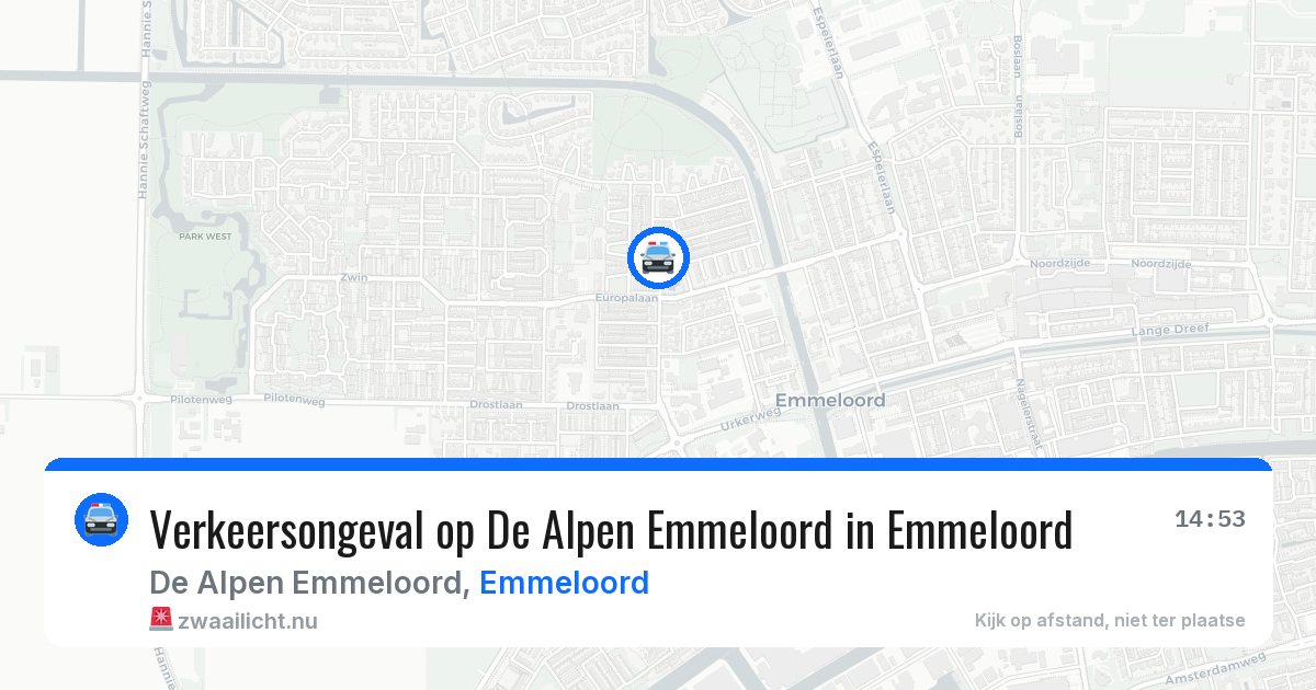 Verkeersongeval op De Alpen Emmeloord in Emmeloord — 25 jul 2026
