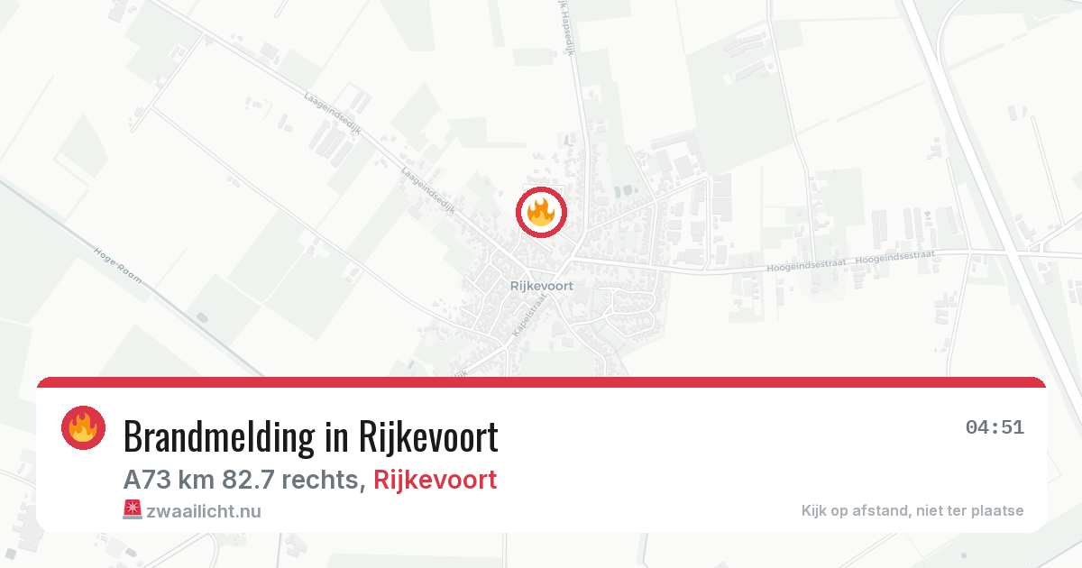 Brandmelding in Rijkevoort — 16 feb 2026