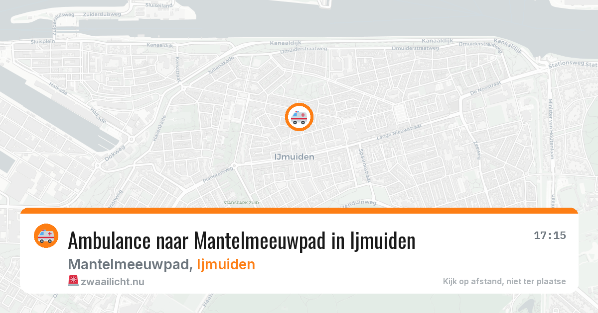 Ambulance naar Mantelmeeuwpad in Ijmuiden — 12 jul 2026