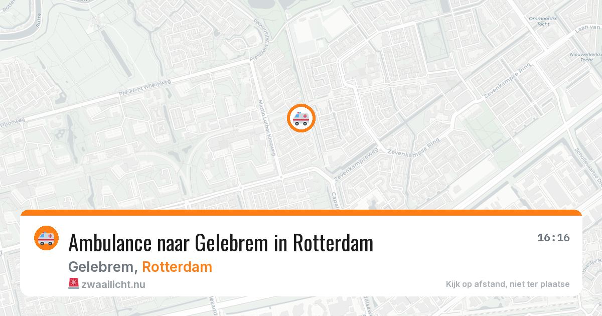 Ambulance naar Gelebrem in Rotterdam — 7 mei 2026