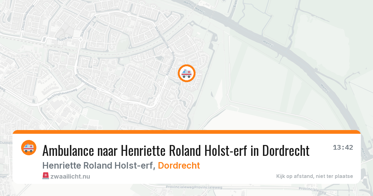Ambulance naar Henriette Roland Holst-erf in Dordrecht — 30 mrt 2026