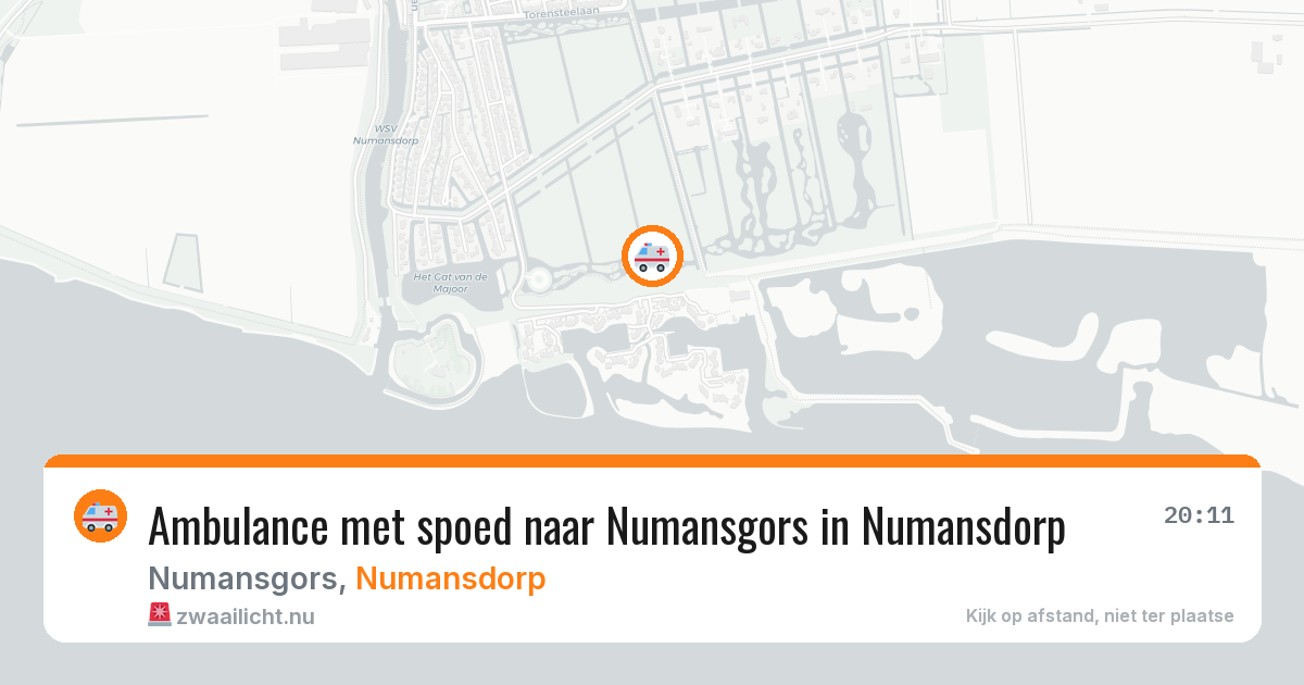 Ambulance met spoed naar Numansgors in Numansdorp — 3 jun 2026