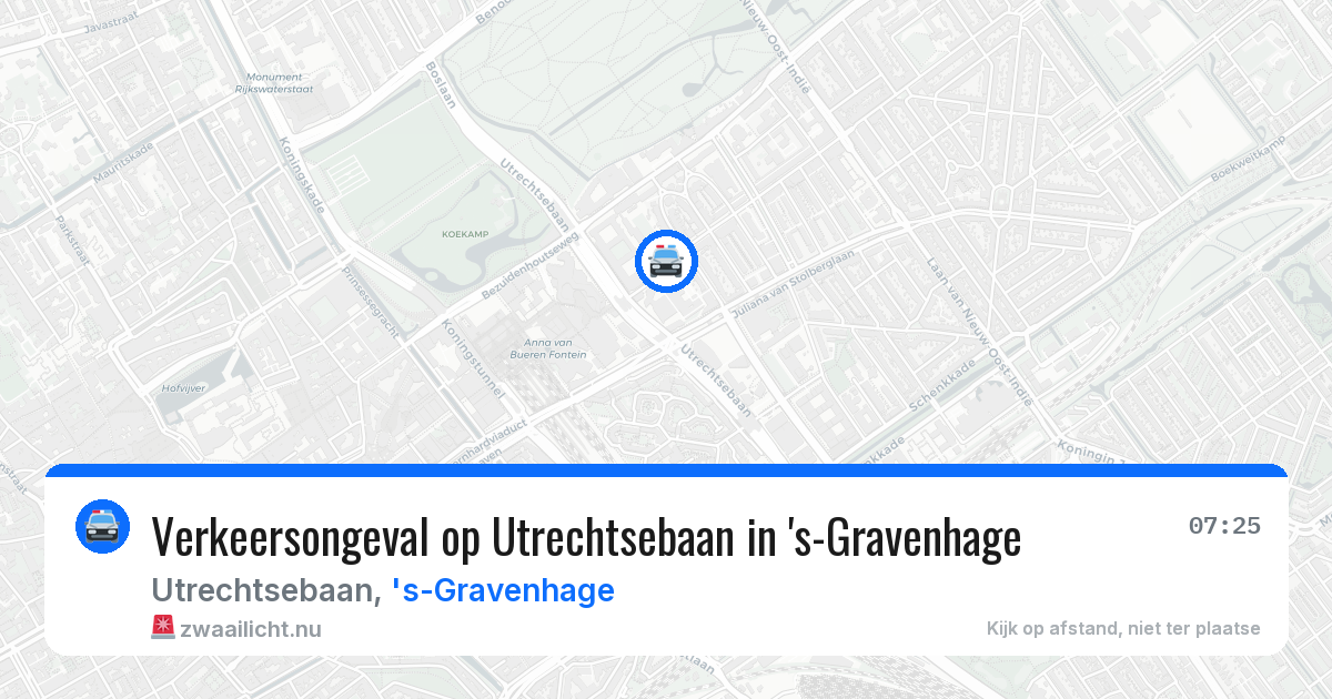 Verkeersongeval op Utrechtsebaan in 's-Gravenhage — 27 mei 2026