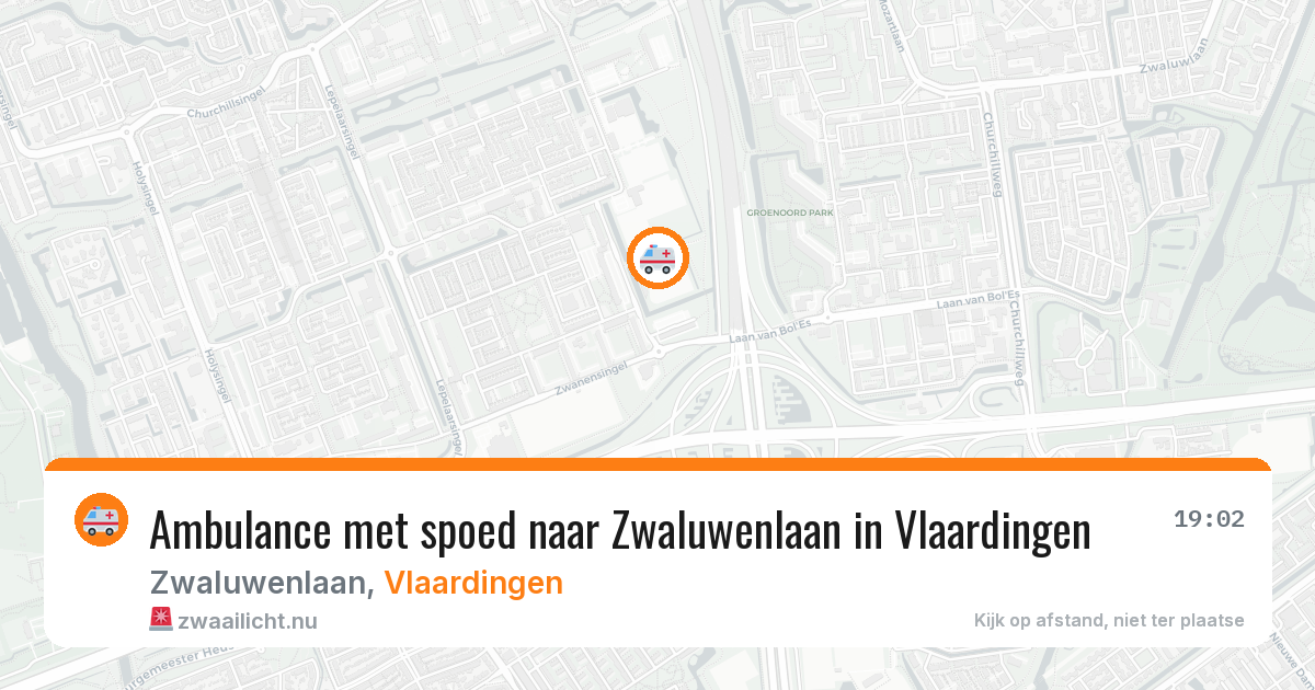 Ambulance met spoed naar Zwaluwenlaan in Vlaardingen — 11 jul 2026