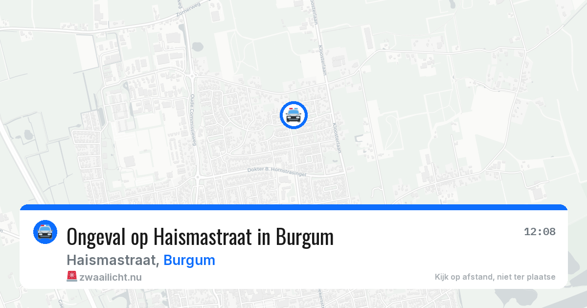 Ongeval op Haismastraat in Burgum — 2 mei 2026