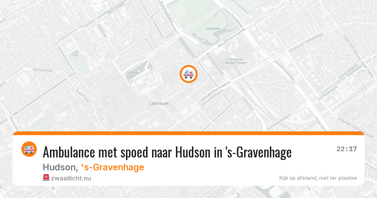 Ambulance met spoed naar Hudson in 's-Gravenhage — 21 jan 2026