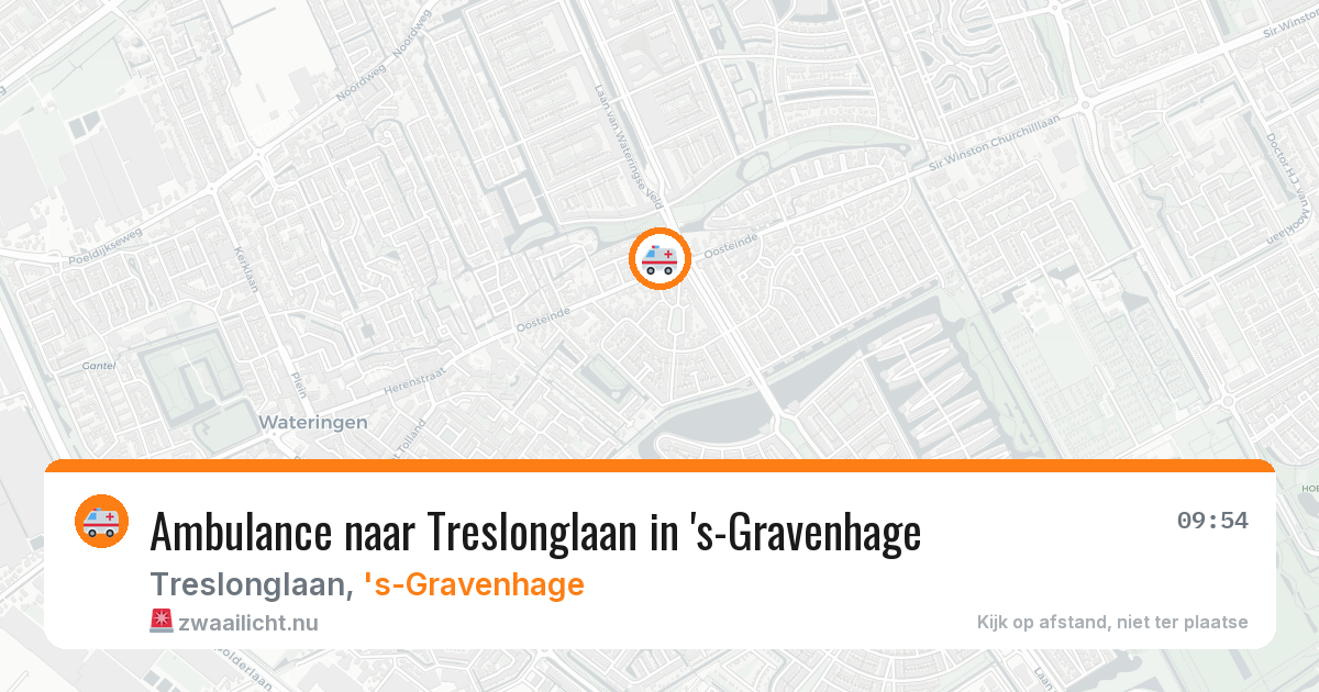 Ambulance naar Treslonglaan in 's-Gravenhage — 21 jul 2026