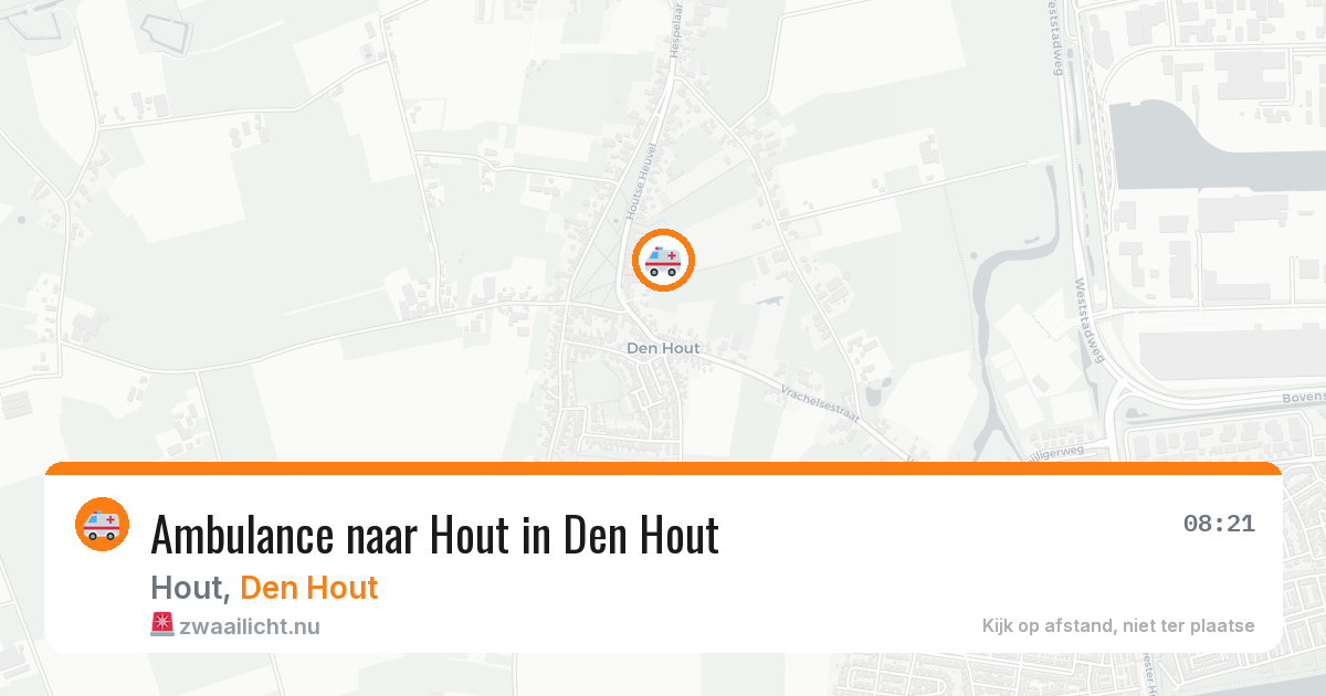 Ambulance naar Hout in Den Hout — 21 mei 2026