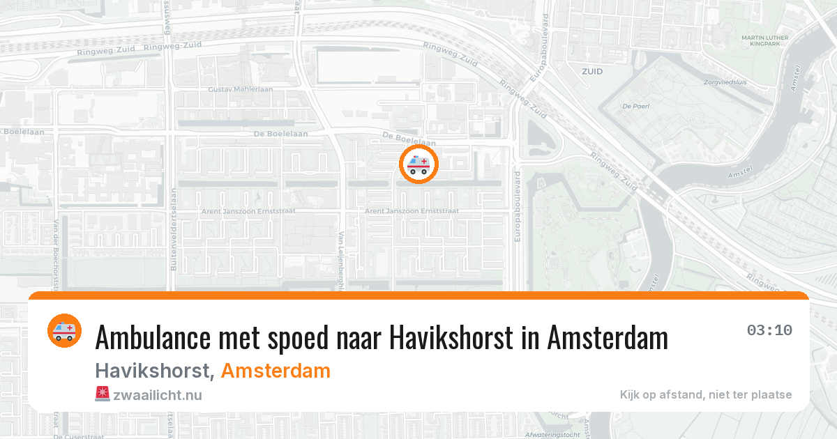 Ambulance met spoed naar Havikshorst in Amsterdam — 20 mei 2026