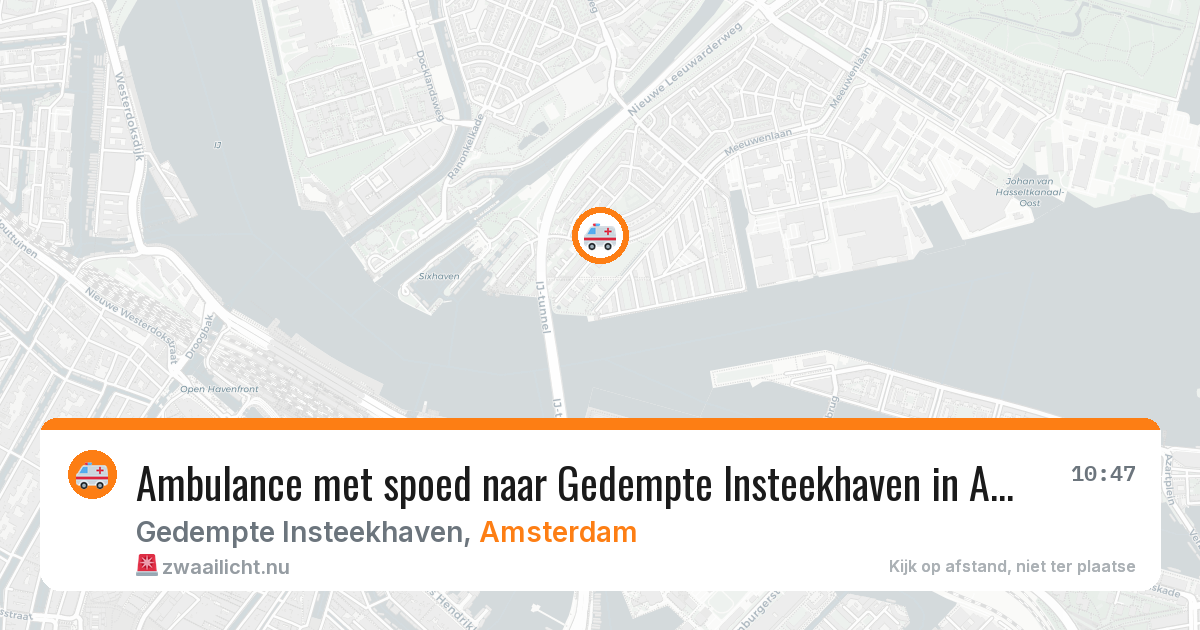 Ambulance met spoed naar Gedempte Insteekhaven in Amsterdam — 3 jun 2026