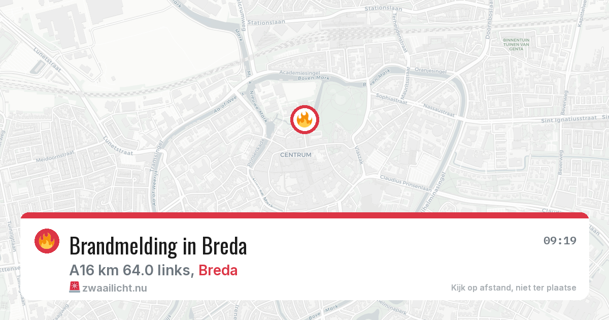Brandmelding in Breda — 17 mei 2026