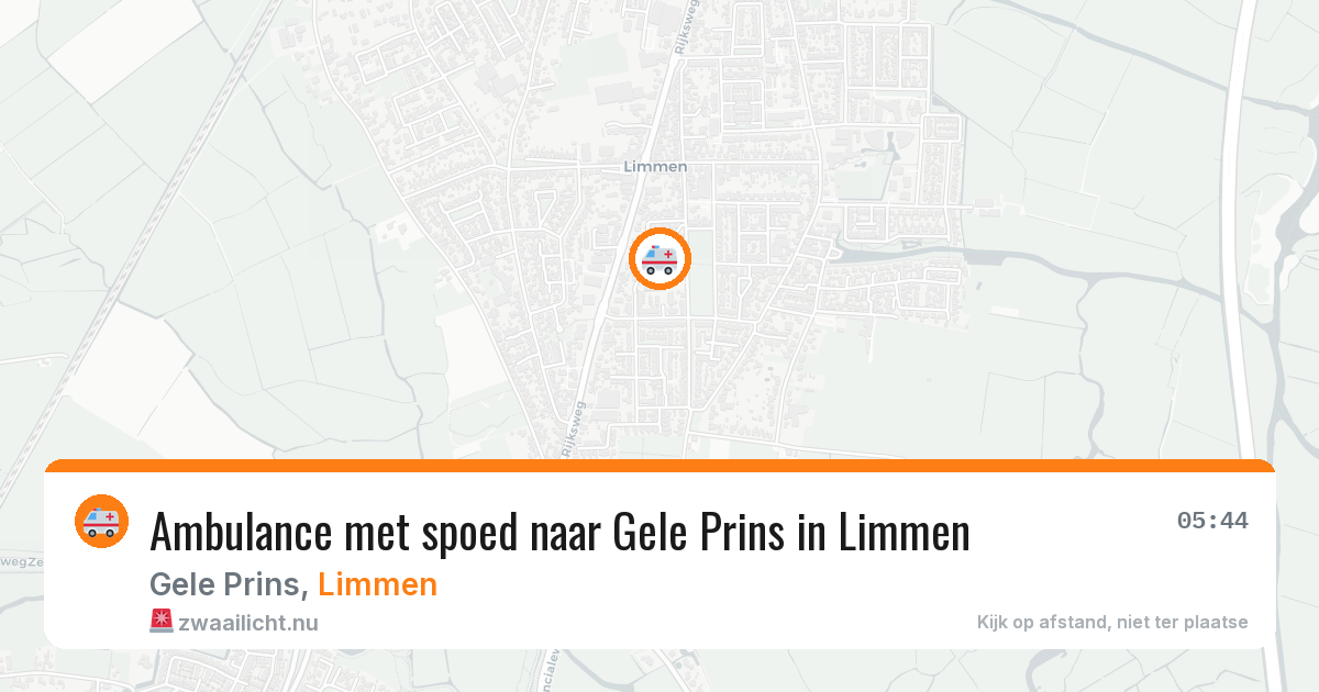 Ambulance met spoed naar Gele Prins in Limmen — 7 mei 2026