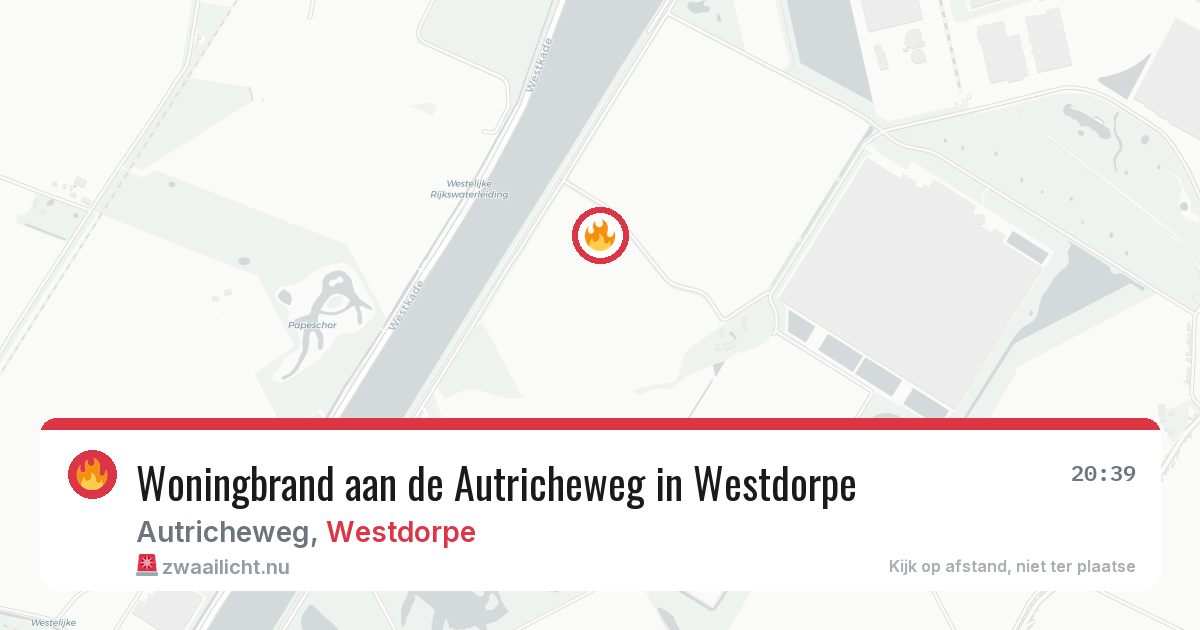 Woningbrand aan de Autricheweg in Westdorpe — 23 jul 2026