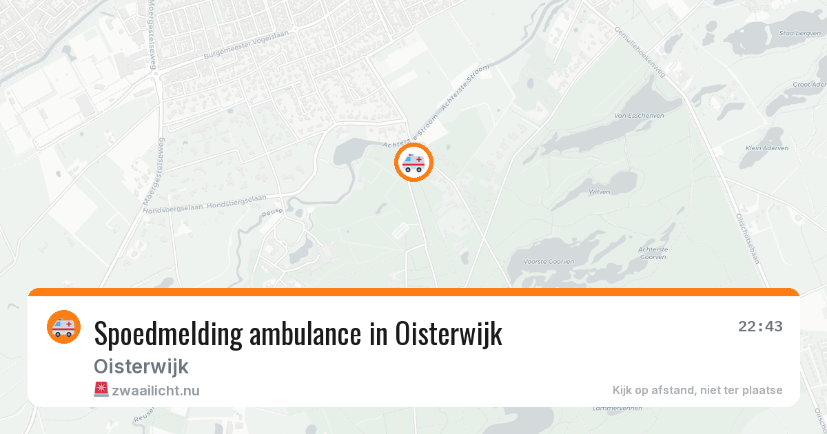 Spoedmelding ambulance in Oisterwijk — 9 jul 2026