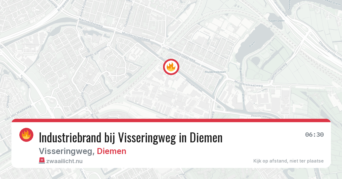 Industriebrand bij Visseringweg in Diemen — 20 jan 2026