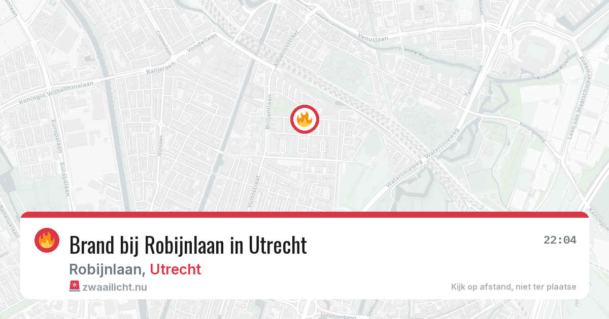 Brand bij Robijnlaan in Utrecht — 9 mei 2026
