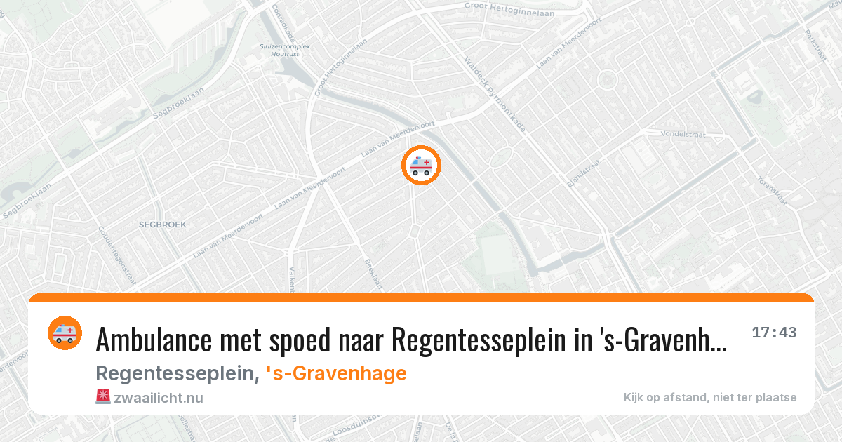 Ambulance met spoed naar Regentesseplein in 's-Gravenhage — 14 feb 2026