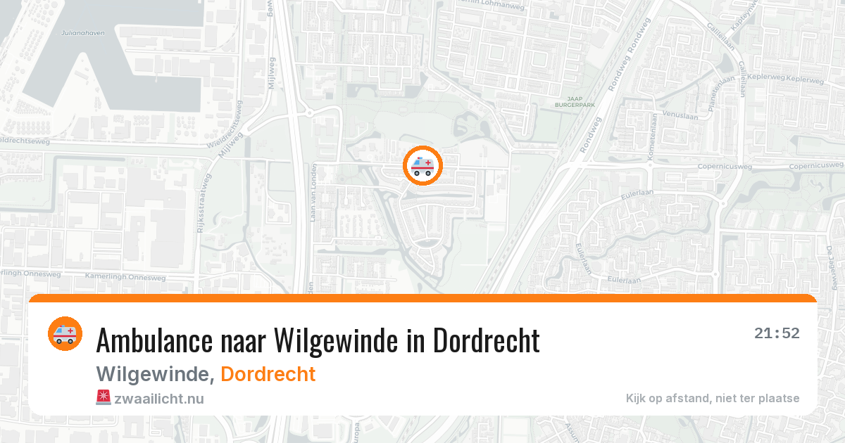 Ambulance naar Wilgewinde in Dordrecht — 31 mrt 2026