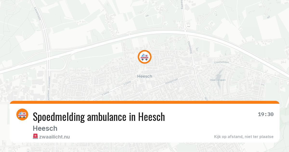 Spoedmelding ambulance in Heesch — 15 mrt 2026