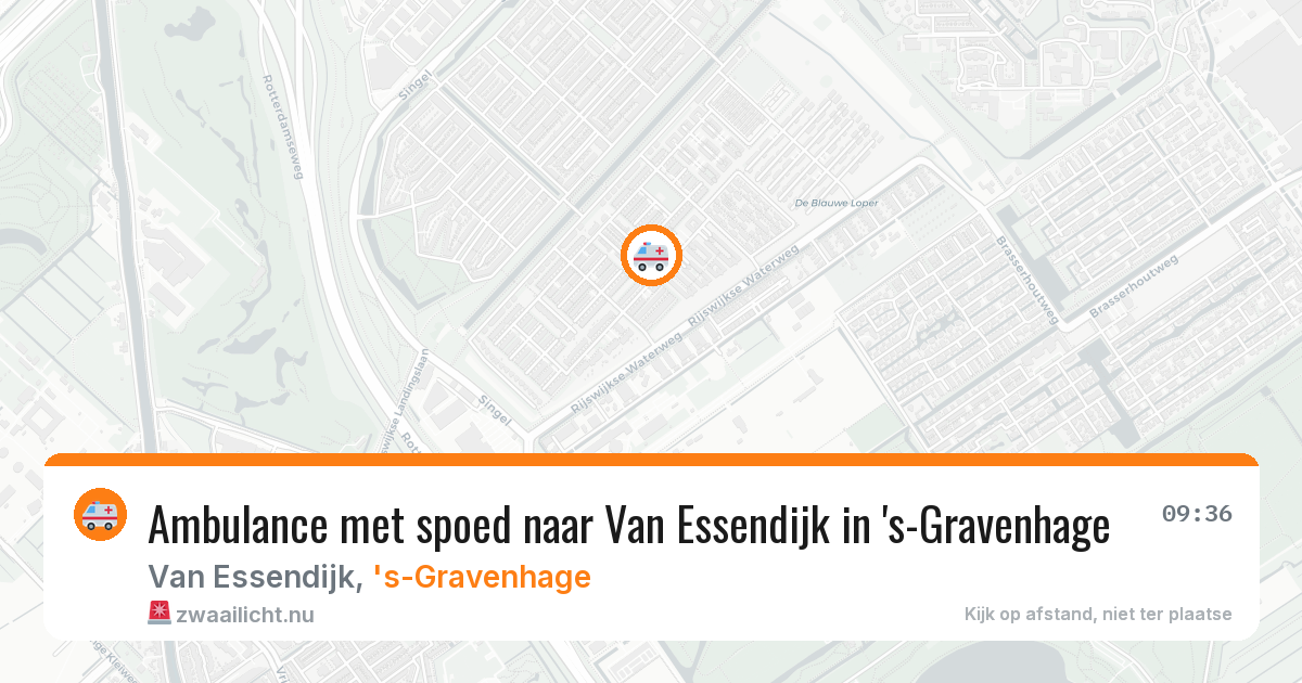 Ambulance met spoed naar Van Essendijk in 's-Gravenhage — 24 mei 2026
