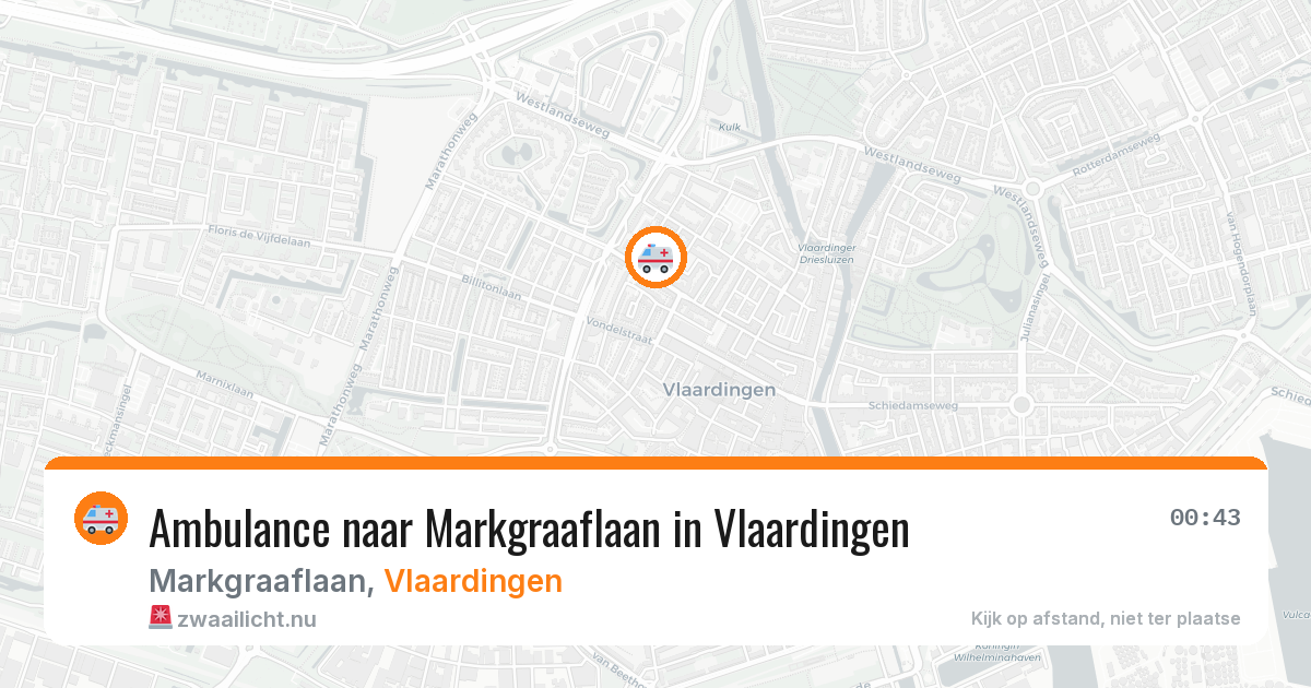 Ambulance naar Markgraaflaan in Vlaardingen — 11 jul 2026