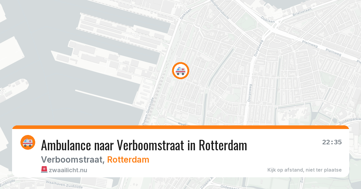 Ambulance naar Verboomstraat in Rotterdam — 21 jul 2026