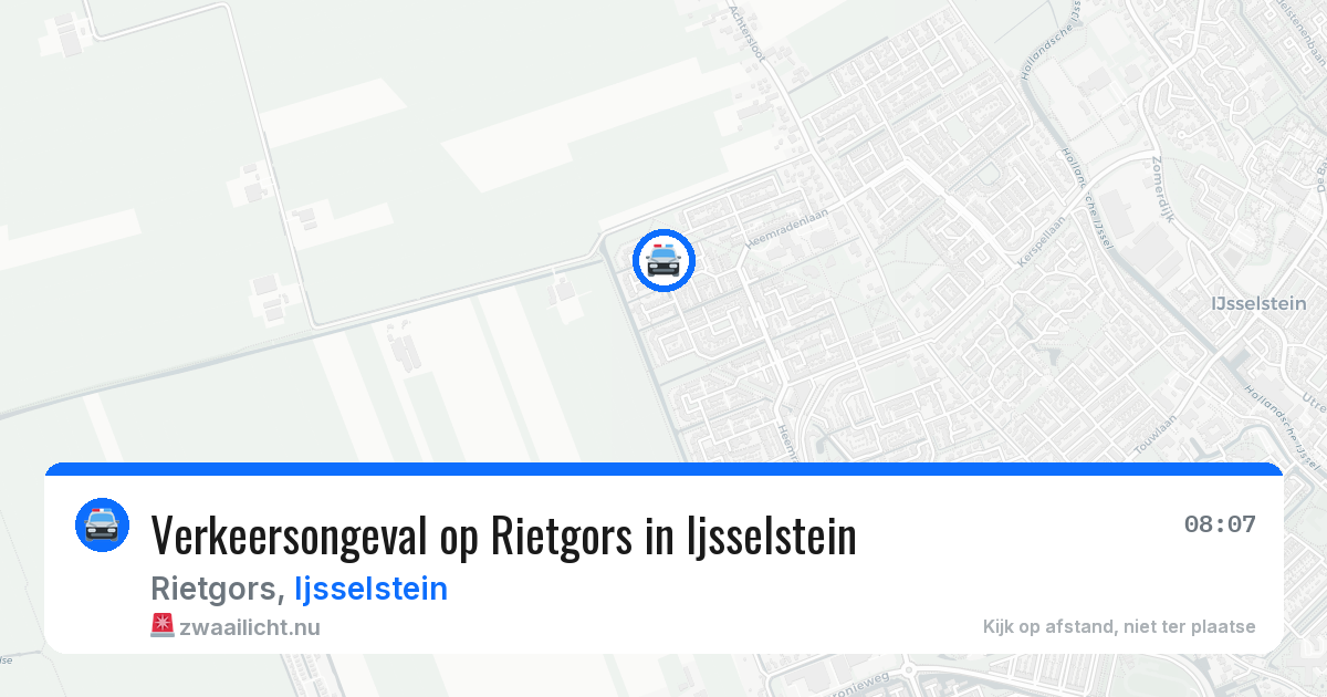 Verkeersongeval op Rietgors in Ijsselstein — 16 jul 2026