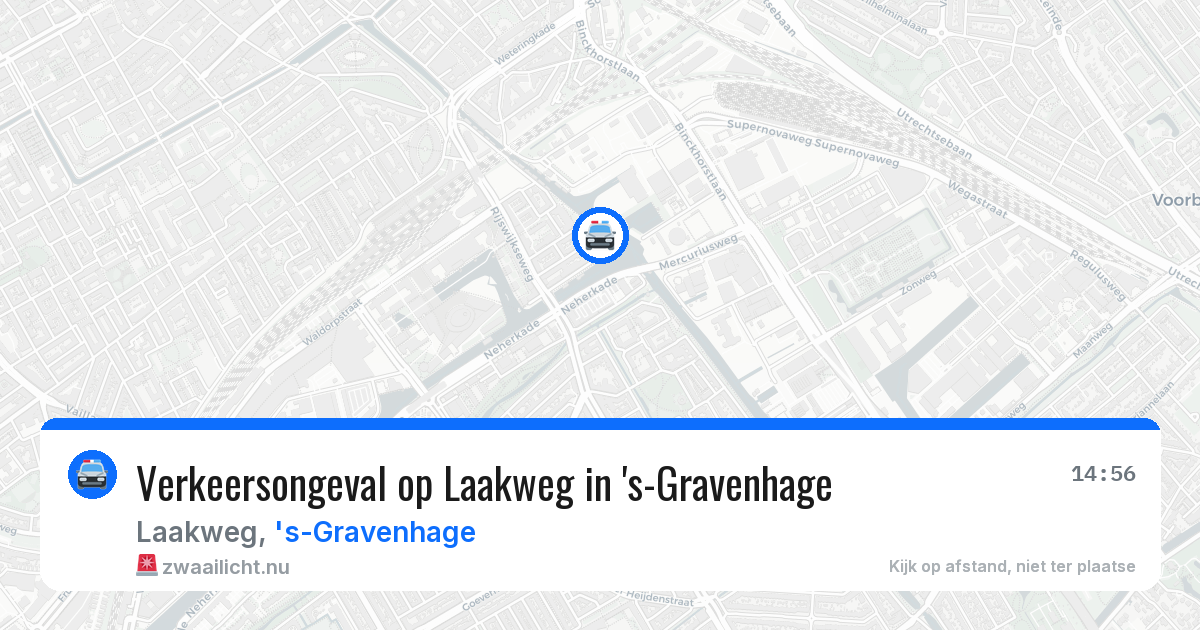 Verkeersongeval op Laakweg in 's-Gravenhage — 19 jul 2026