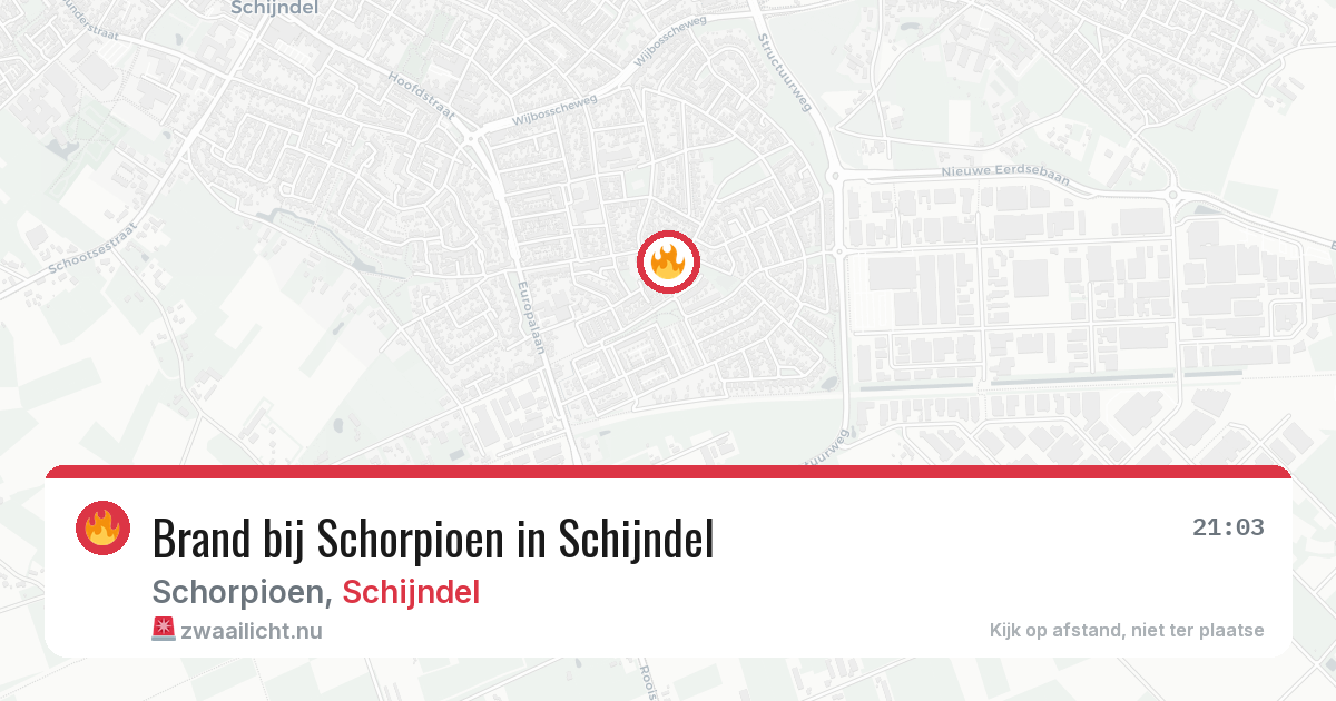 Brand bij Schorpioen in Schijndel — 11 mei 2026