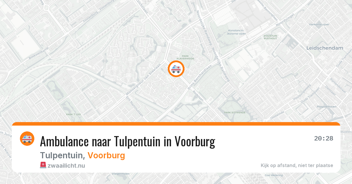 Ambulance naar Tulpentuin in Voorburg — 12 jul 2026