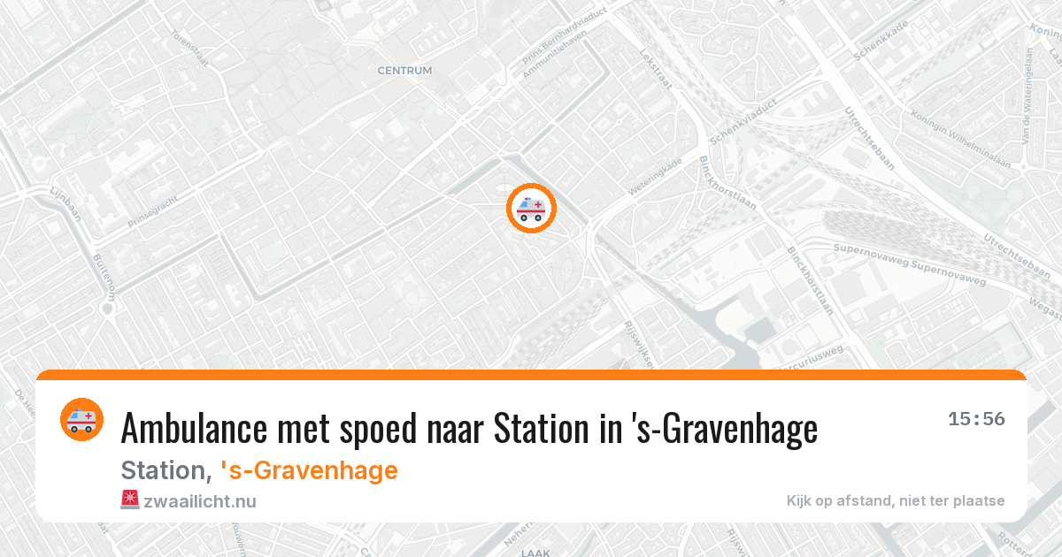Ambulance met spoed naar Station in 's-Gravenhage — 22 jan 2026