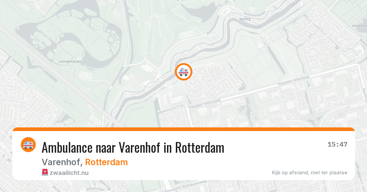 Ambulance naar Varenhof in Rotterdam — 13 jul 2026