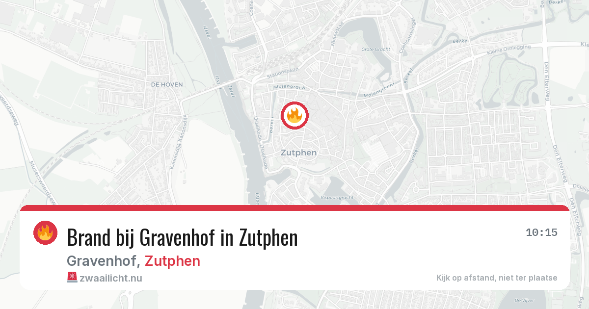 Brand bij Gravenhof in Zutphen — 16 jul 2026