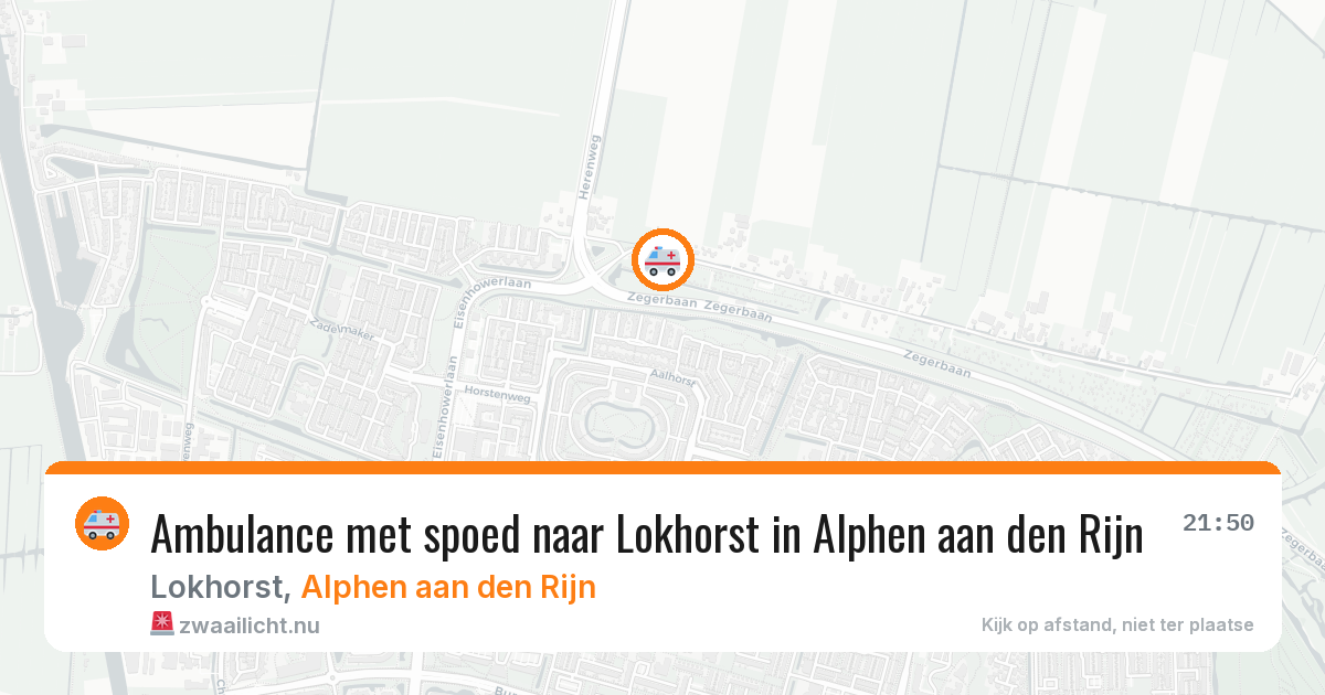 Ambulance met spoed naar Lokhorst in Alphen aan den Rijn — 22 jul 2026