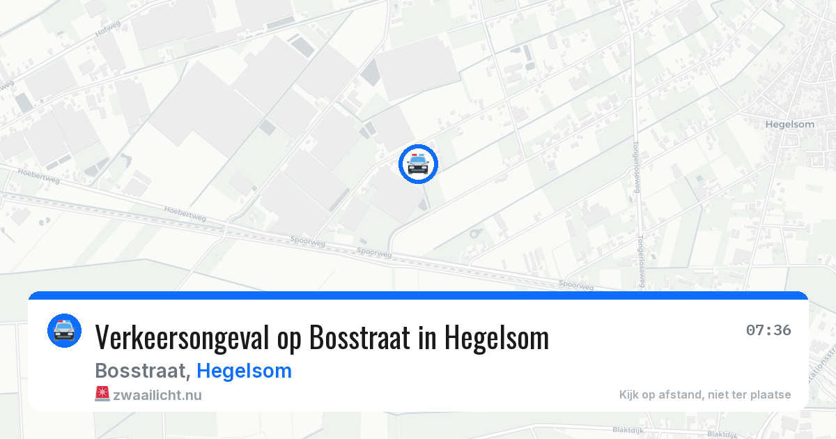 Verkeersongeval op Bosstraat in Hegelsom — 30 apr 2026