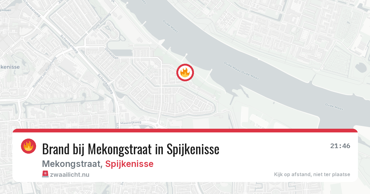 Brand bij Mekongstraat in Spijkenisse — 15 jul 2026