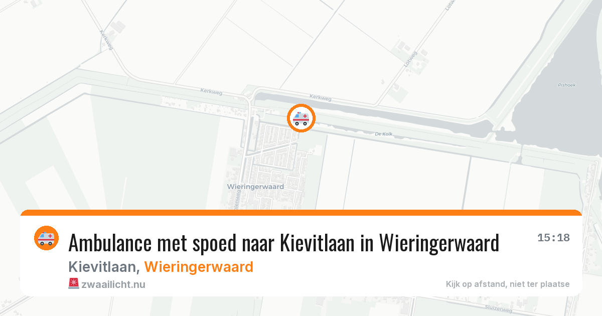 Ambulance met spoed naar Kievitlaan in Wieringerwaard — 16 jan 2026
