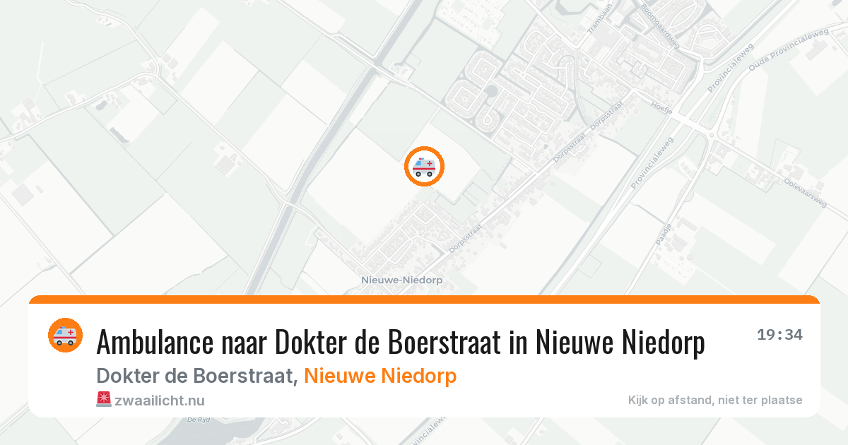 Ambulance naar Dokter de Boerstraat in Nieuwe Niedorp — 10 jul 2026
