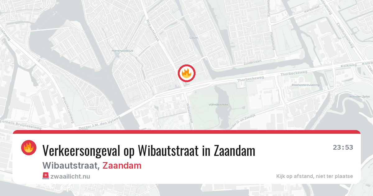 Verkeersongeval op Wibautstraat in Zaandam — 23 mei 2026