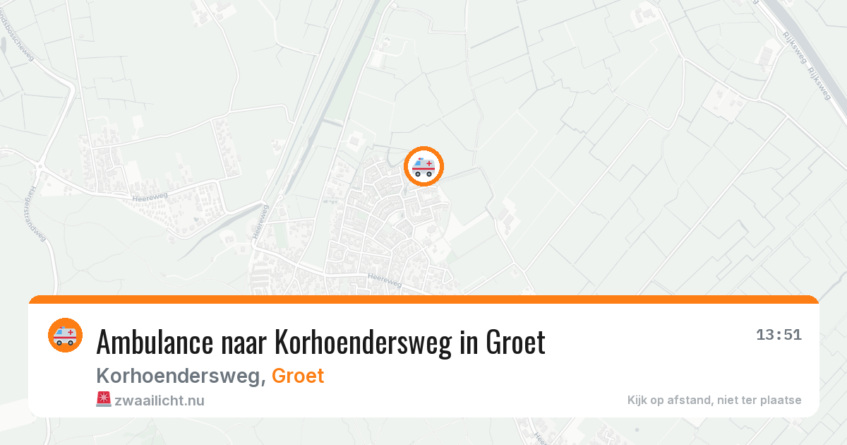 Ambulance naar Korhoendersweg in Groet — 19 mrt 2026