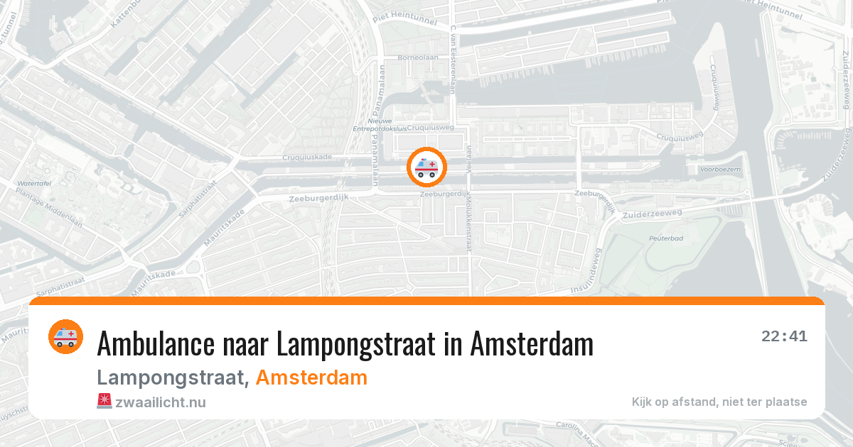 Ambulance naar Lampongstraat in Amsterdam — 5 apr 2026