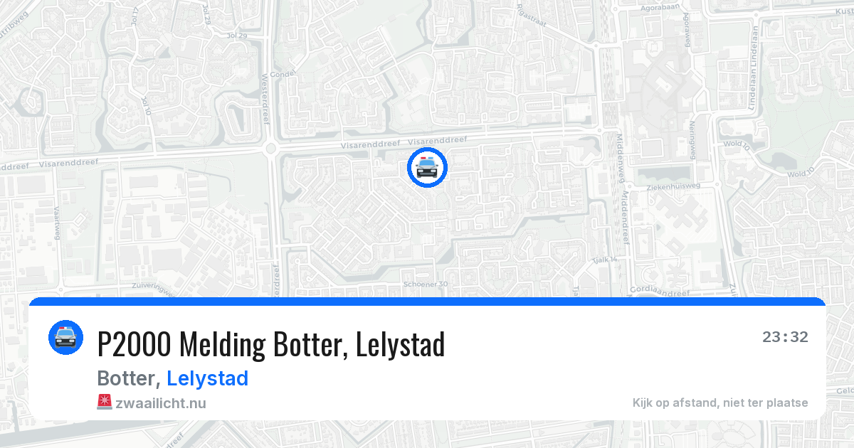 P2000 Melding Botter, Lelystad — 22 apr 2026