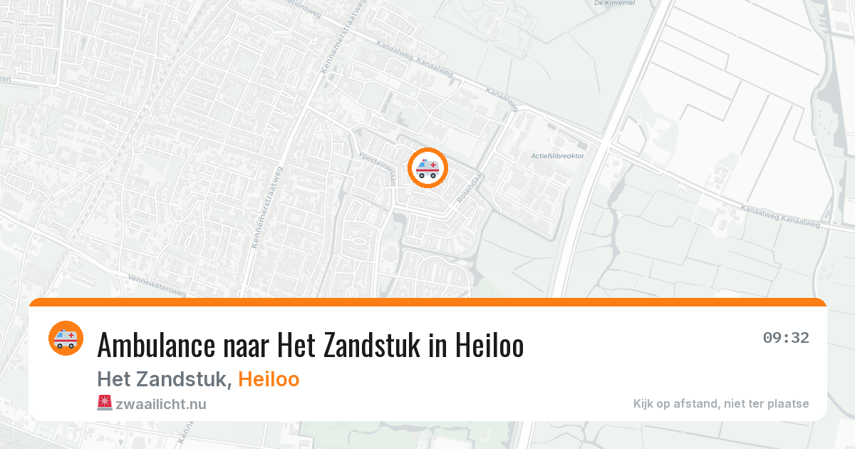 Ambulance naar Het Zandstuk in Heiloo — 18 jul 2026